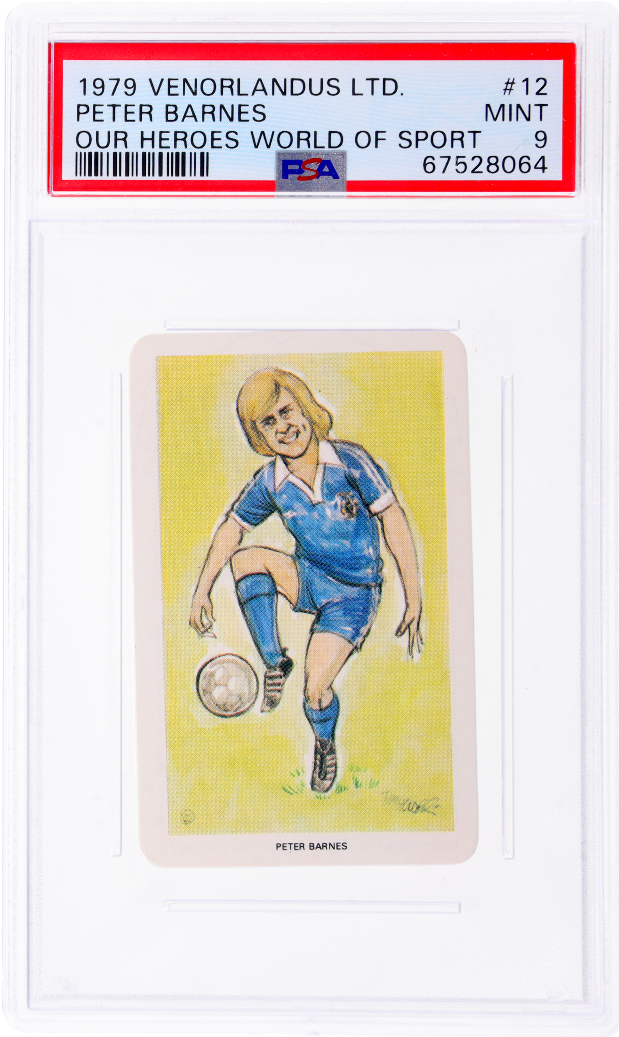 1979 Venorlandus Our Heroes Peter Barnes #12 PSA 9